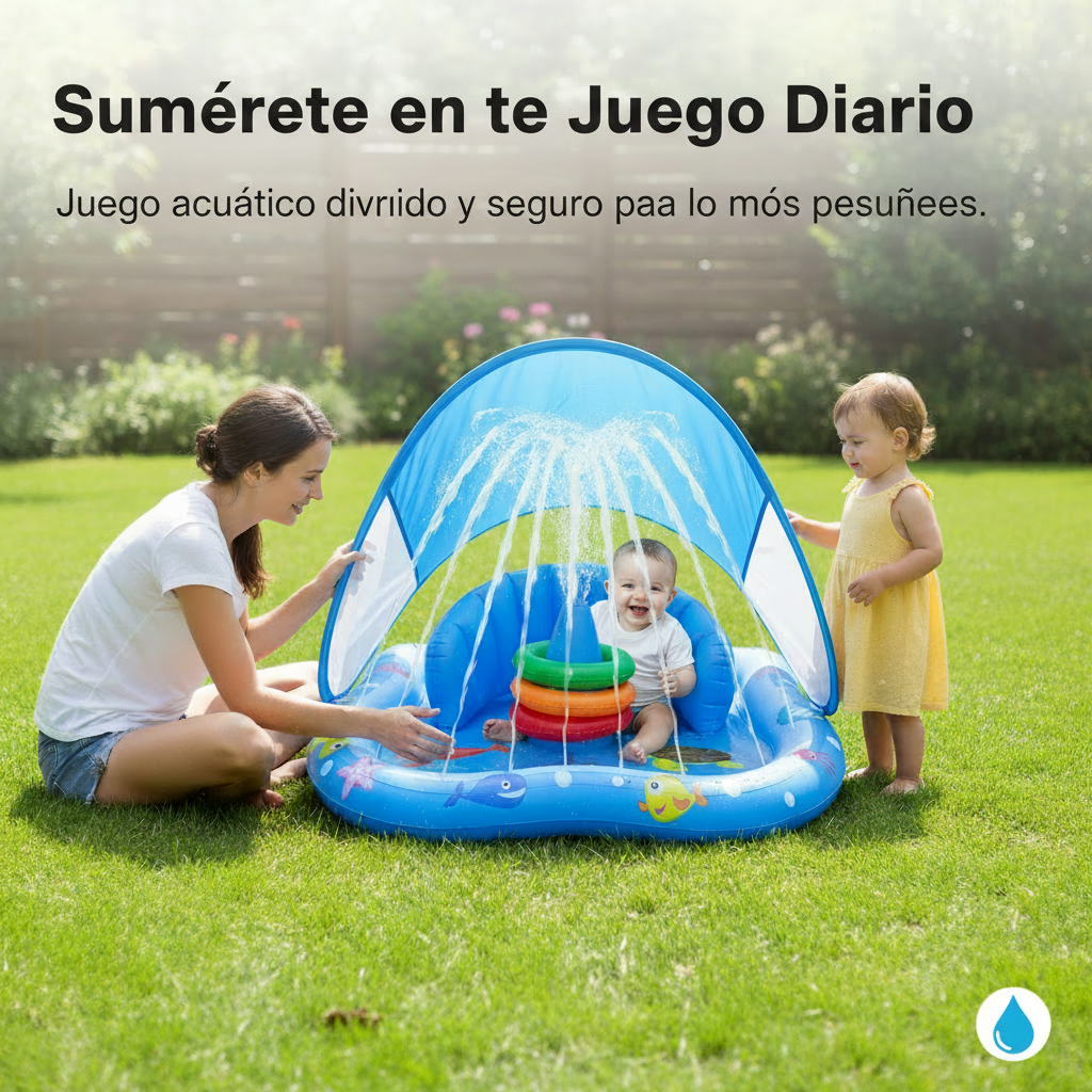 Piscina acuática infantil para verano