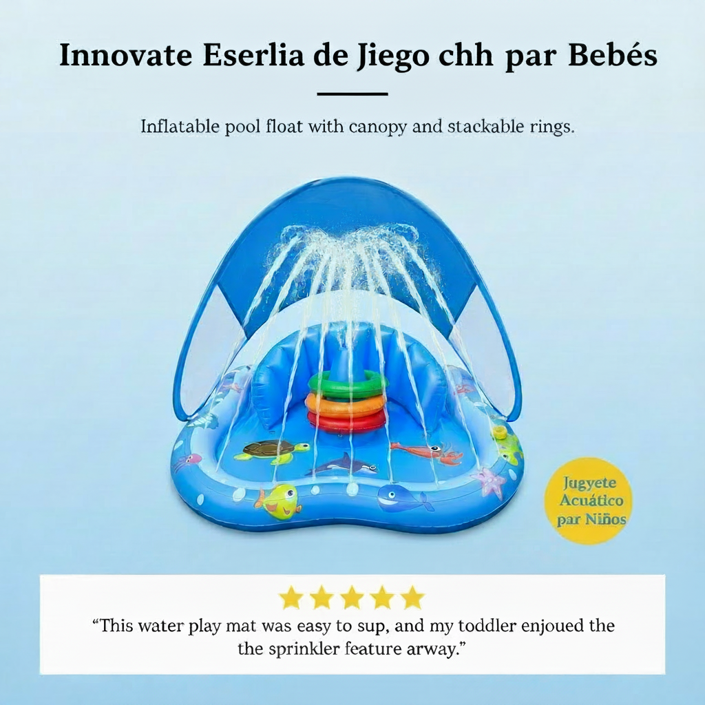 Piscina acuática infantil para verano