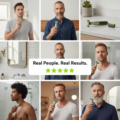 PHILIPS Shaver OneBlade 360 Face, Hybrid Electric Beard Trimmer and Shaver with 5-in-1 Face Stubble Comb QP2730