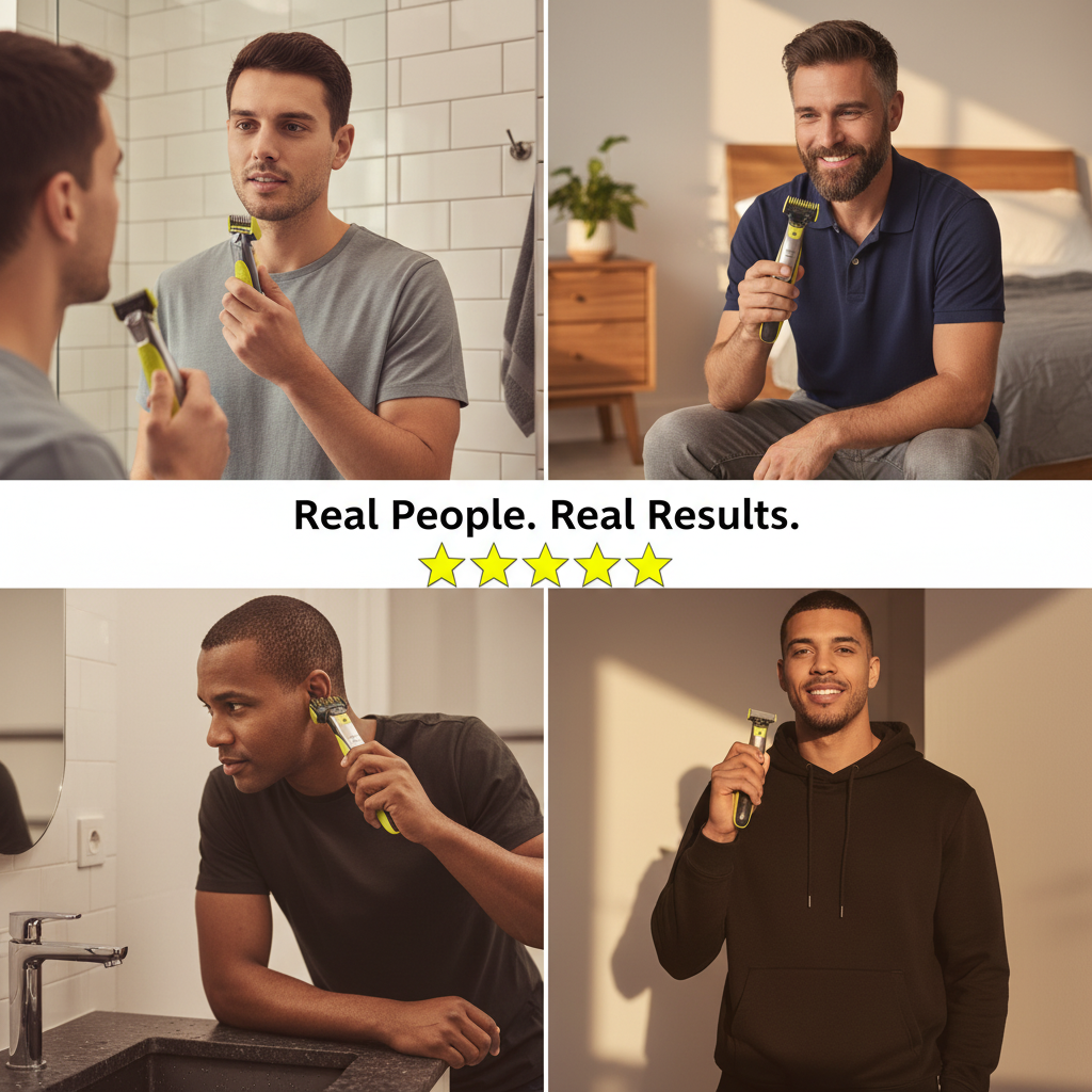Afeitadora PHILIPS OneBlade 360 Face, recortadora y afeitadora eléctrica híbrida para barba con peine facial 5 en 1 QP2730