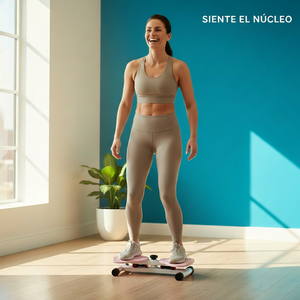 Tabla Twist El Entrenamiento Tabla de Equilibrio Deporte Ejercicio Giratorio de Cintura Entrenador Reductor Yoga Entrenamiento Muscular Herramienta de Masaje para Pies Fitness (Rosa)
